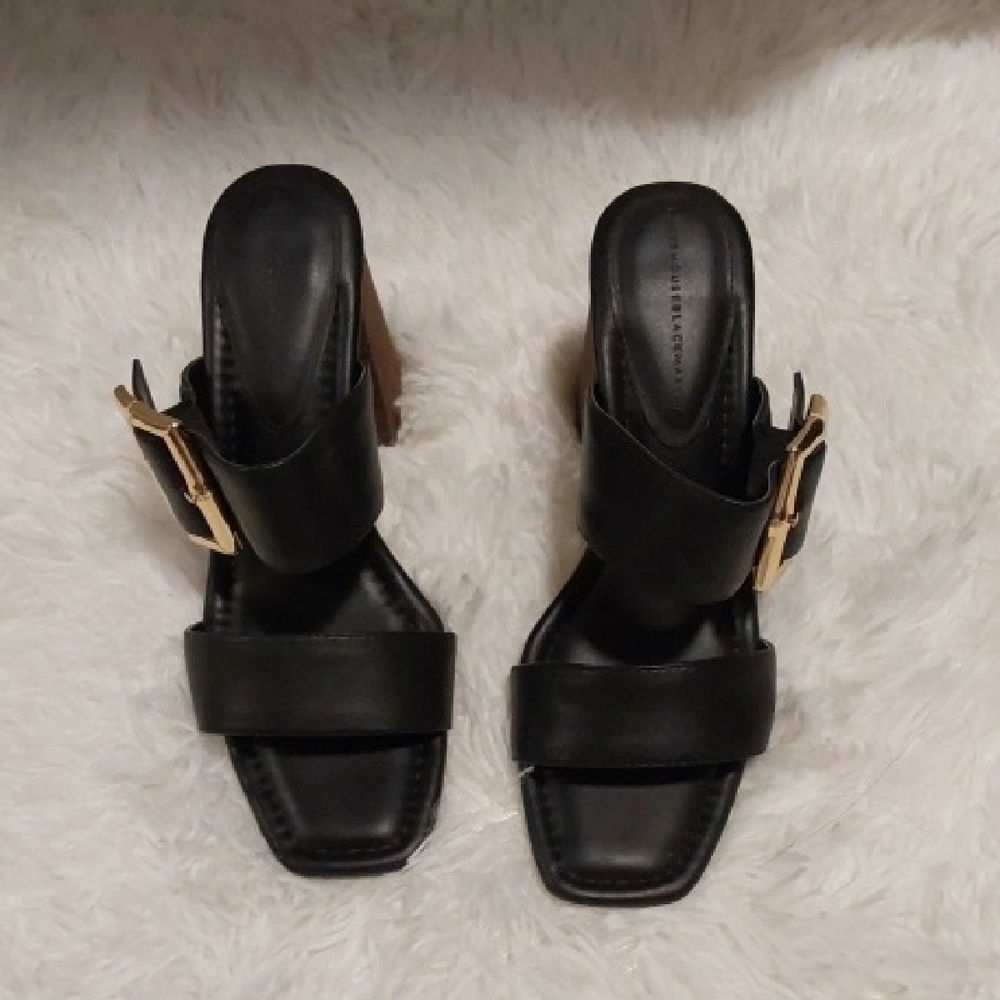 WHBM Leather Mules